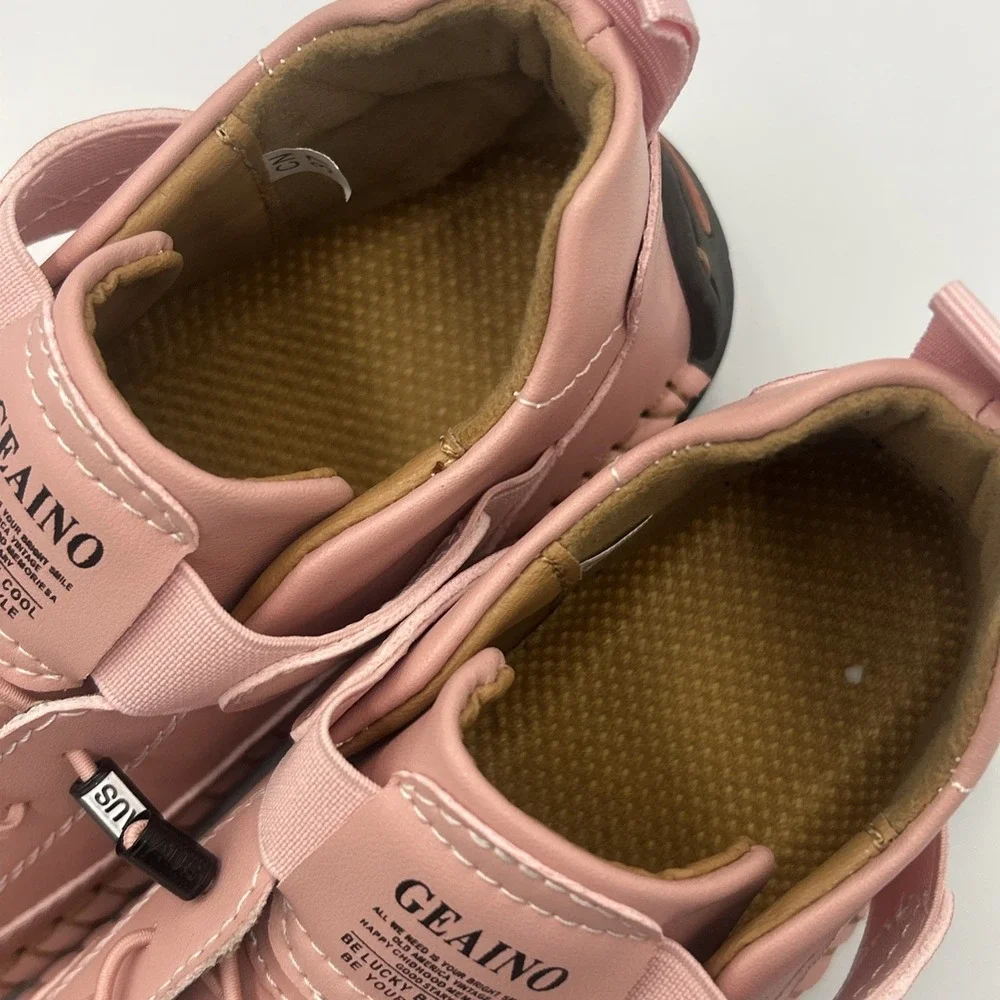 Geaino Pink Casual Ankle Boots 7/7.5 Artisan Minimalist Soft Girl Comfort Chic